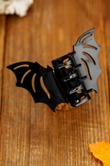 Black Halloween Bat Shape Hair Claw Clip Headwear JT's Designer Fashion