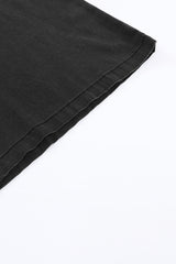 Black High Waist Pocketed Wide Leg Tencel Jeans Jeans JT's Designer Fashion