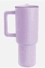 Orchid Petal Frosted Stainless Handle Large Vacuum Cup with Straw 40oz Tumblers JT's Designer Fashion
