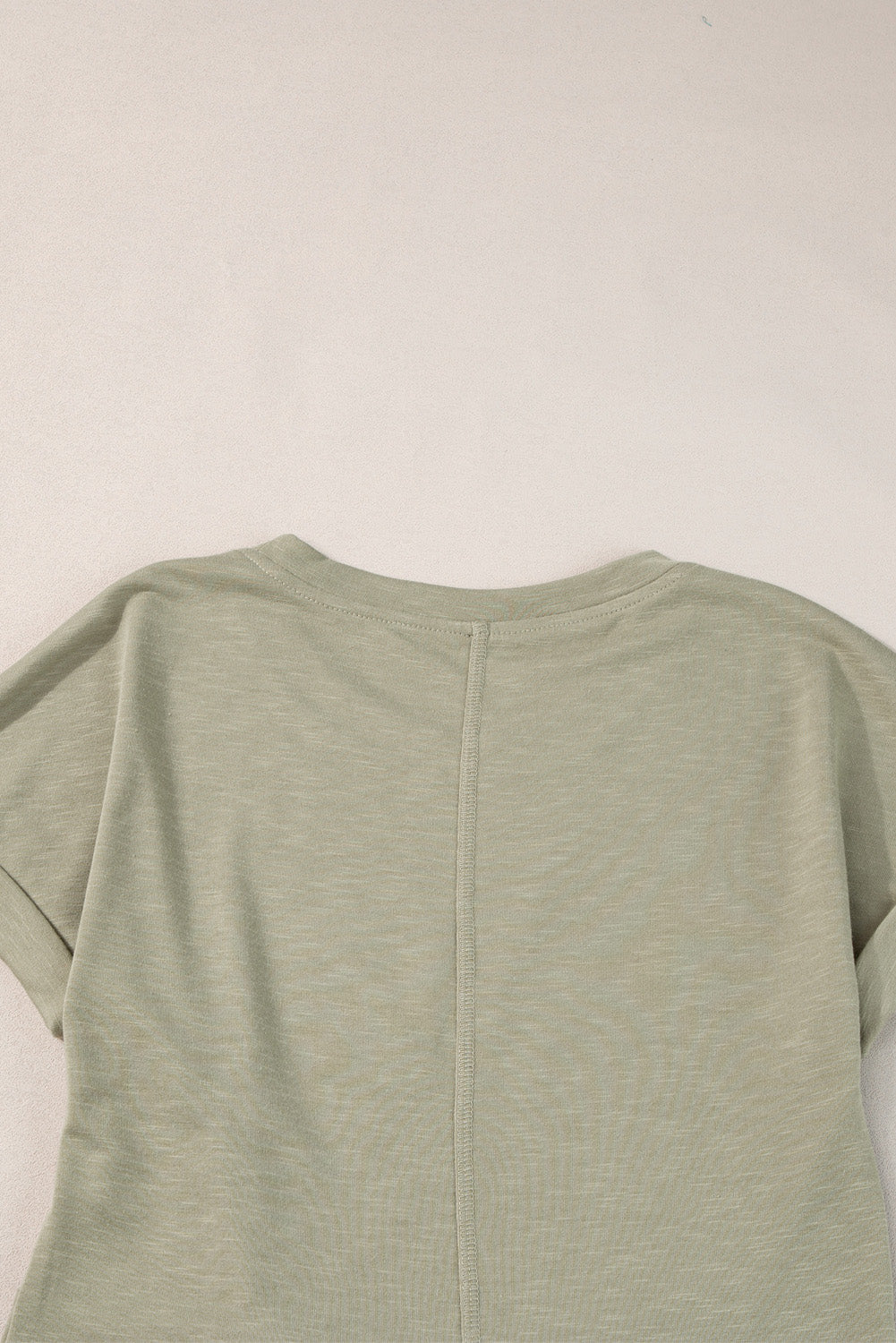 Laurel Green Folded Sleeve Twisted Mini T-Shirt Dress T Shirt Dresses JT's Designer Fashion