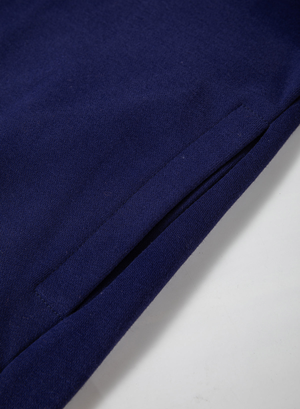Navy Blue Solid Fleece Lined Drop Shoulder High Low Sweatshirt Sweatshirts & Hoodies JT's Designer Fashion