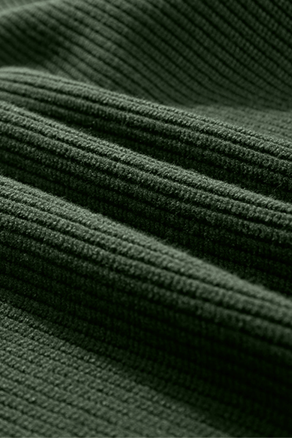 Jungle Green Lantern Sleeve V Neck Knot Back Sweater Sweaters JT's Designer Fashion