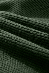 Jungle Green Lantern Sleeve V Neck Knot Back Sweater Sweaters JT's Designer Fashion