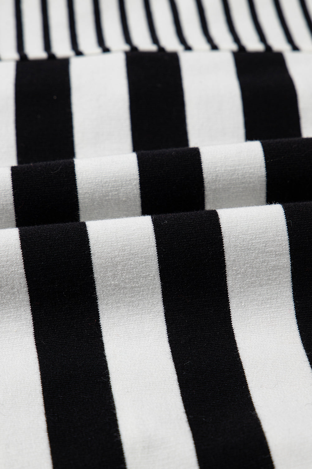 Black Stripe Half Placket Polo T Shirt Dress T Shirt Dresses JT's Designer Fashion