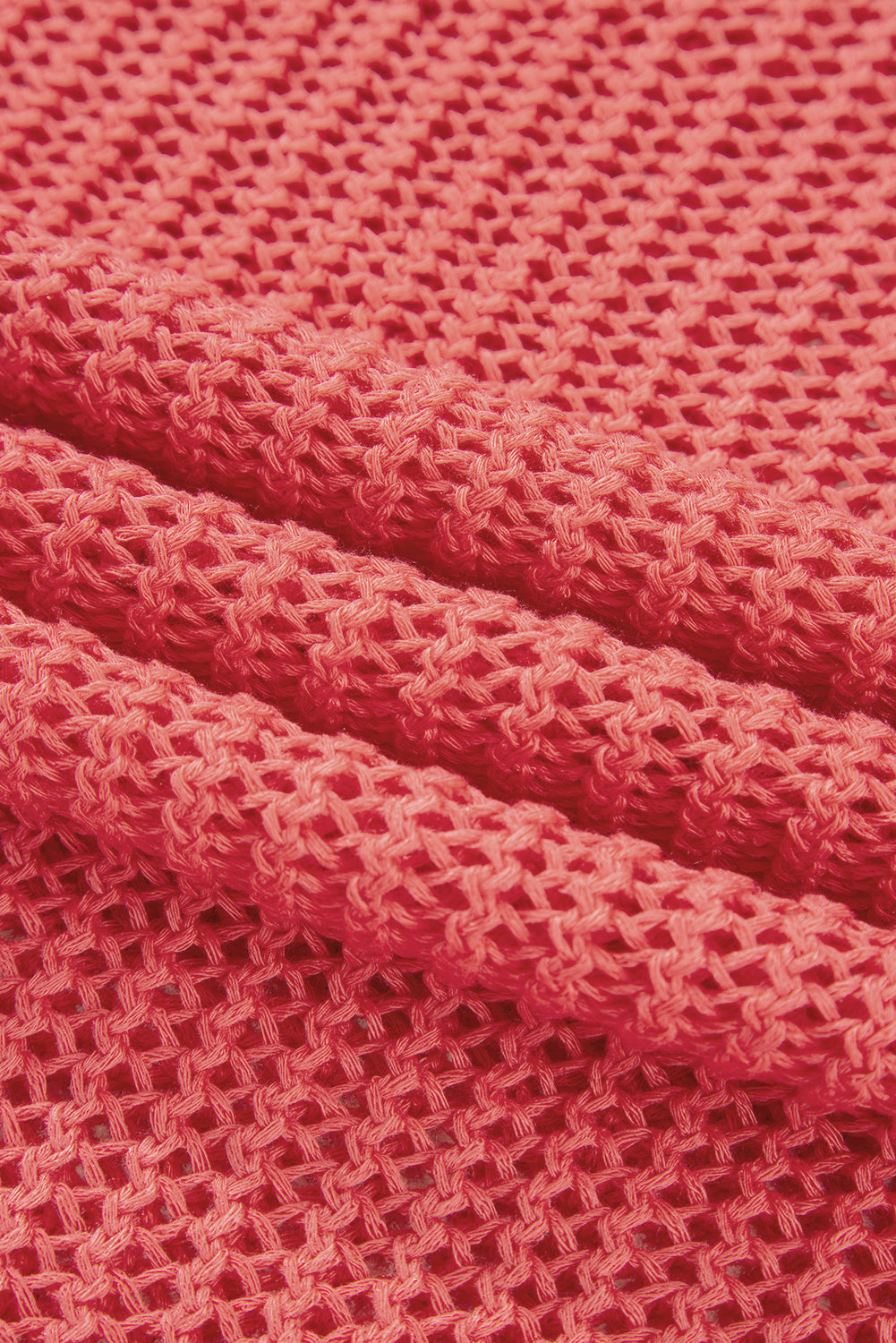 Coral Crochet Hollow-out Jumper Top Sweater Sweaters JT's Designer Fashion