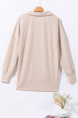 Parchment Sequin Patch Chest Pocket Corded Shacket Jackets JT's Designer Fashion