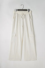 Drawstring High Waist Pants with Pockets Pants & Culotte JT's Designer Fashion