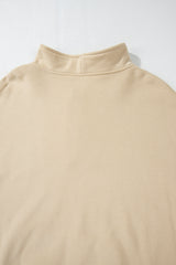 Smoke Gray Zip-up Stand Neck Kangaroo Pocket Sweatshirt Sweatshirts & Hoodies JT's Designer Fashion