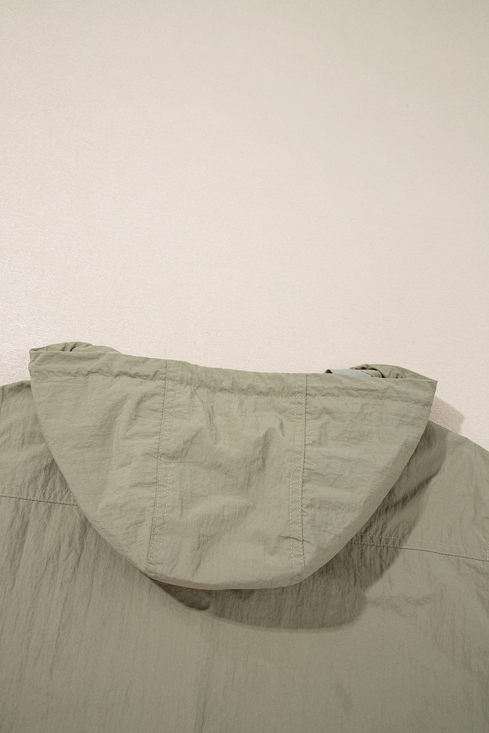 Laurel Green Zipped Pocket Cropped Hooded Utility Jacket Jackets JT's Designer Fashion
