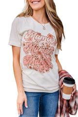 White Mama Flower Leopard Graphic Tee Graphic Tees JT's Designer Fashion
