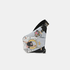 Nicole Lee USA Vegan Leather Leopard & Lip Pattern Crossbody Bag Dreaming the city One Size Bags JT's Designer Fashion