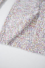 Yellow Multicolor Confetti Open Front Knit Cardigan Cardigans JT's Designer Fashion