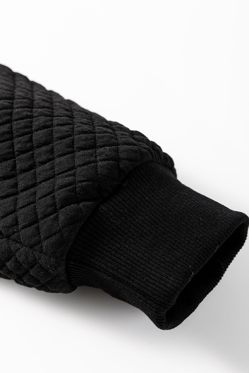 Black Quilted Side Pockets Zipper Hooded Jacket Jackets JT's Designer Fashion