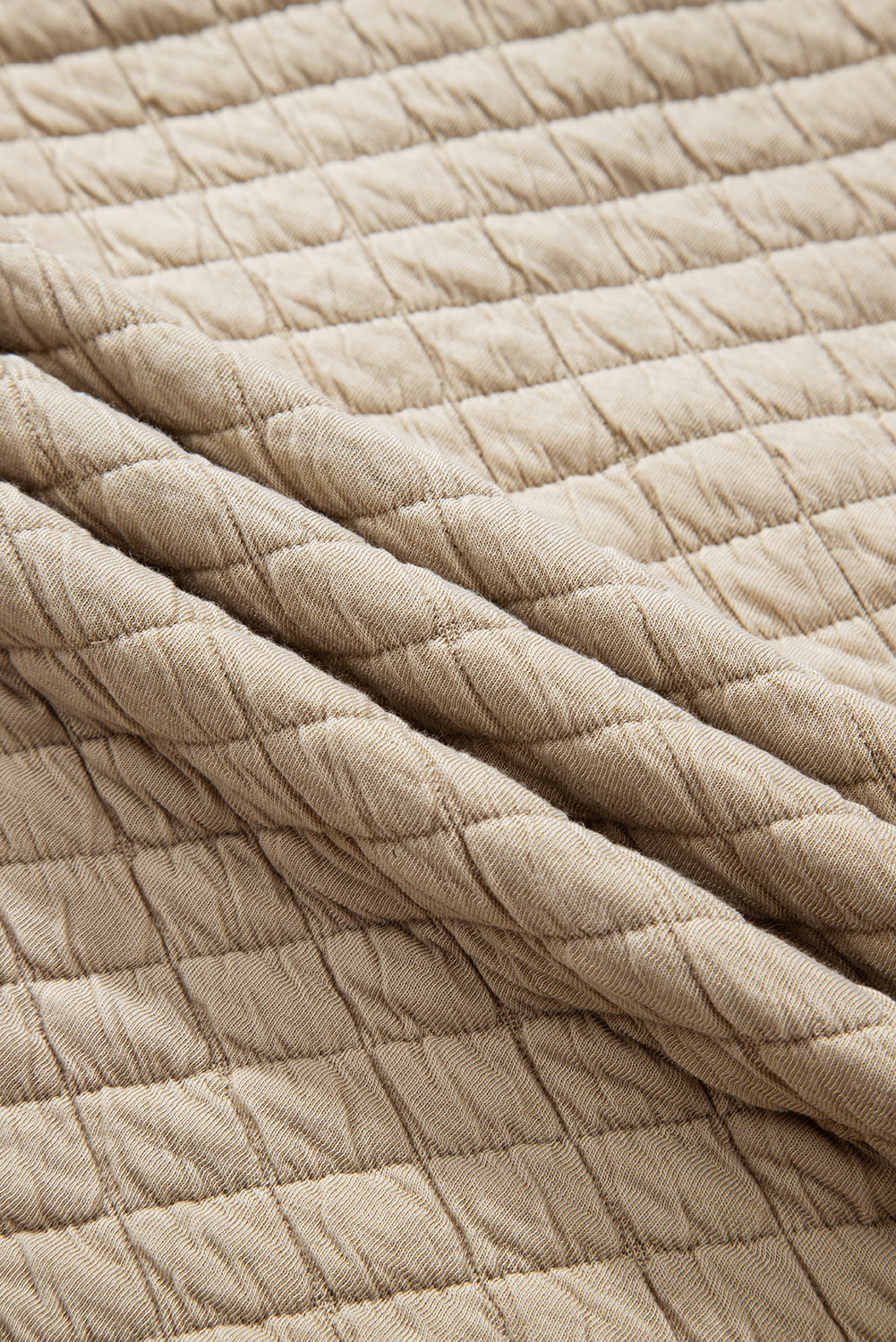 Jet Stream Solid Color Quilted Puffer Buttoned Shacket Jackets JT's Designer Fashion