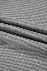 Gray Waffle Knit Drawstring High Waist Wide Leg Pants Pants & Culotte JT's Designer Fashion