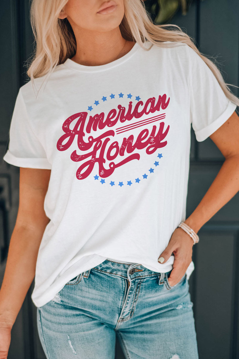 White American Honey Graphic Tee Graphic Tees JT's Designer Fashion