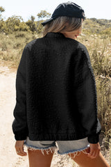 Black Floral Quilted Jacket Jackets JT's Designer Fashion
