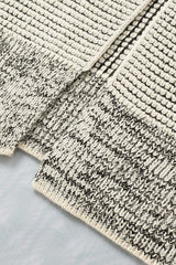 Apricot Plaid Knitted Long Open Front Cardigan Sweaters & Cardigans JT's Designer Fashion