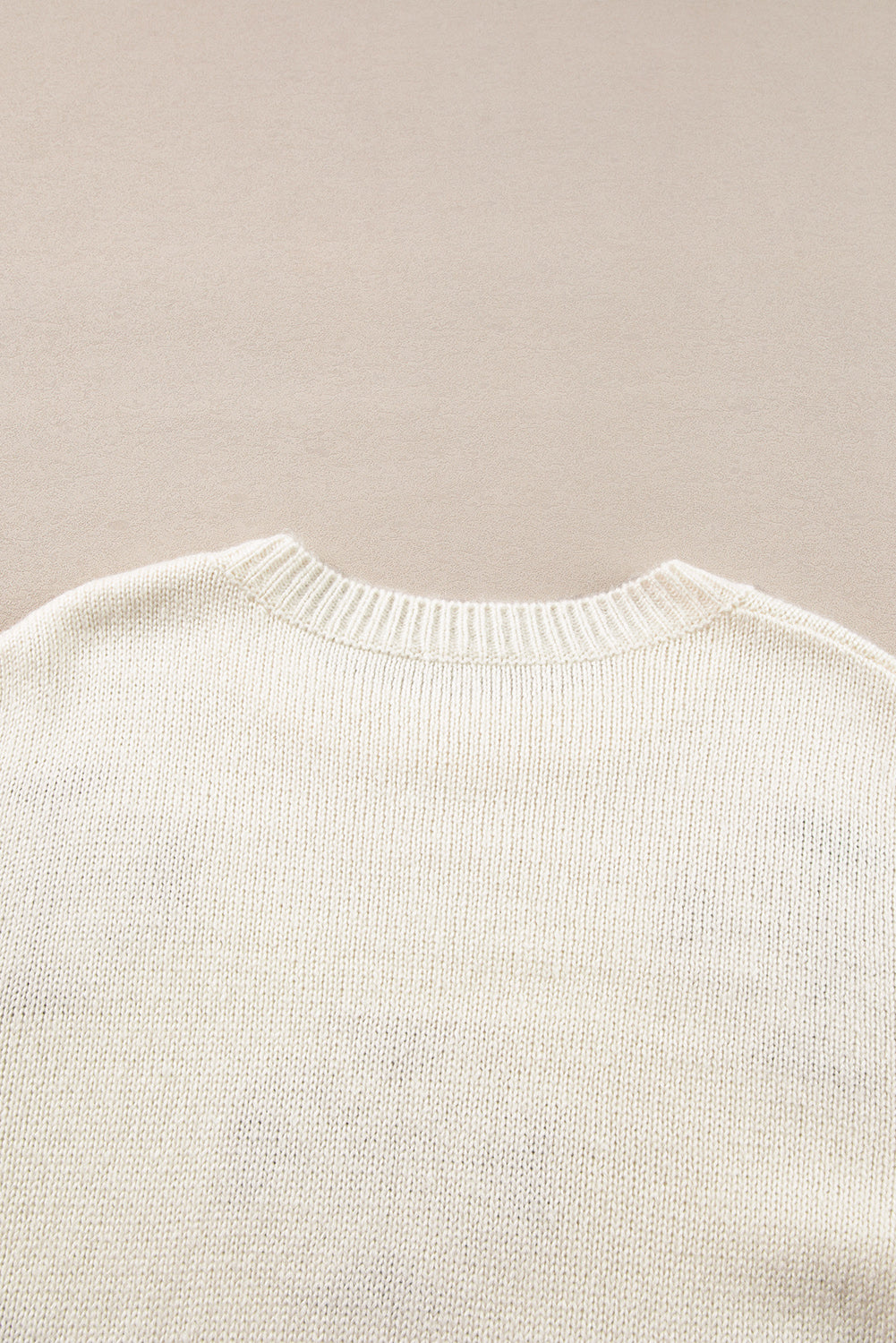 White Snowflake Christmas Tunic Sweater Sweaters JT's Designer Fashion