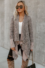 Leopard Open Front Cardigan Sweaters & Cardigans JT's Designer Fashion