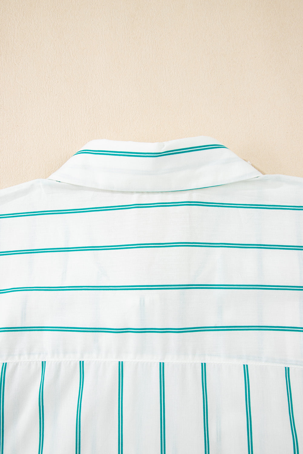 Green Stripe Plus Size St Patricks Day Short Sleeve Buttoned Shirt Dress Plus Size Mini Dresses JT's Designer Fashion