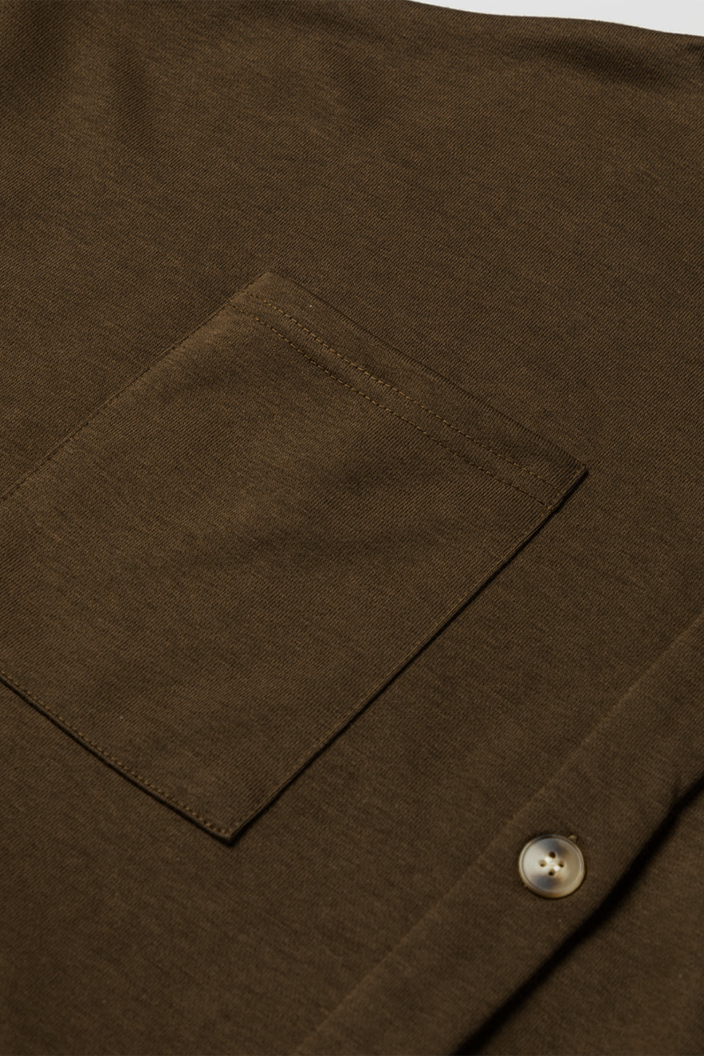 Dark Brown Button Up Contrast Knitted Sleeves Hooded Jacket Jackets JT's Designer Fashion