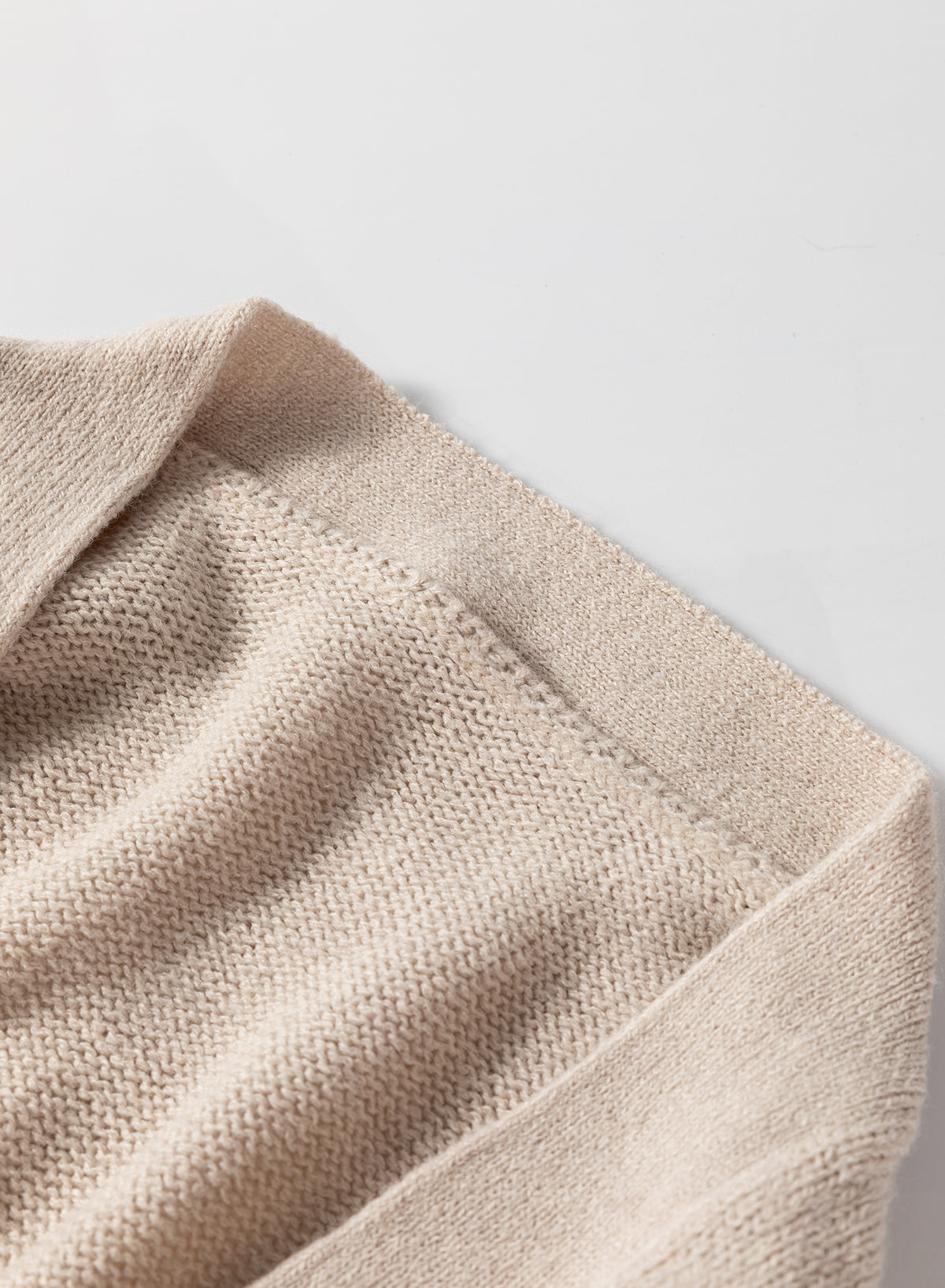 Beige Side Pockets Open Front Long Knitted Cardigan Cardigans JT's Designer Fashion