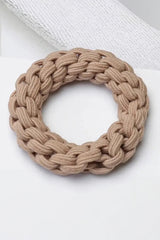 Camel 5 Piece Thick Braided Hair Tie Set Headwear JT's Designer Fashion