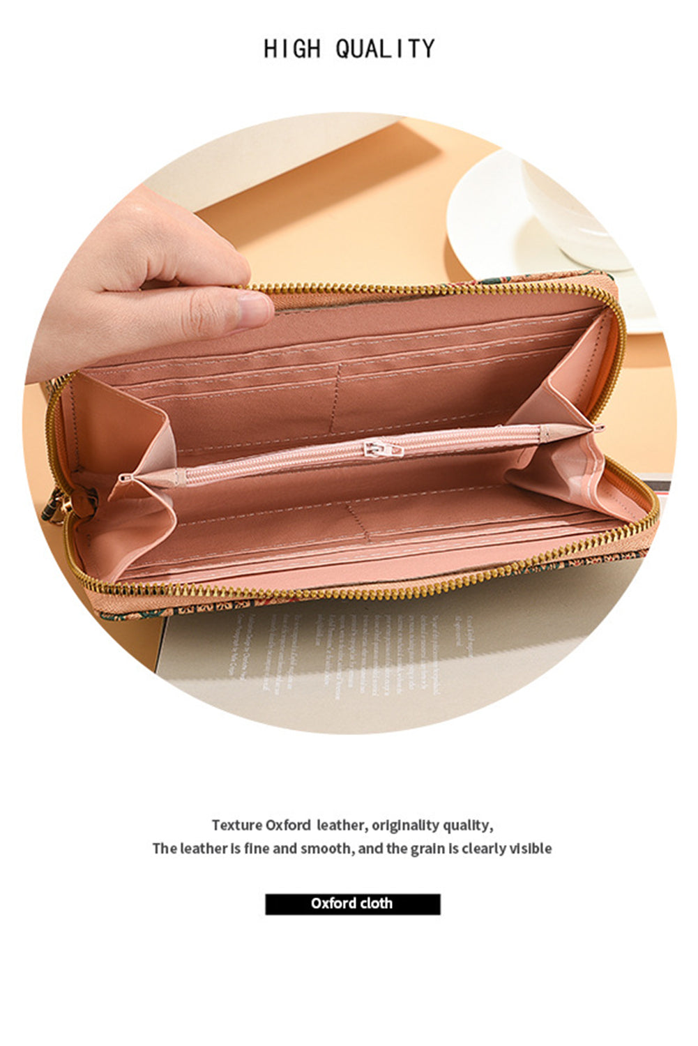 Brown Western Pattern Print Wristlet PU Leather Wallet Handbags JT's Designer Fashion