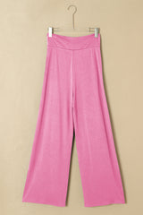 Bonbon Knotted Drop Waist Split Leg Relaxed Pants Pants & Culotte JT's Designer Fashion