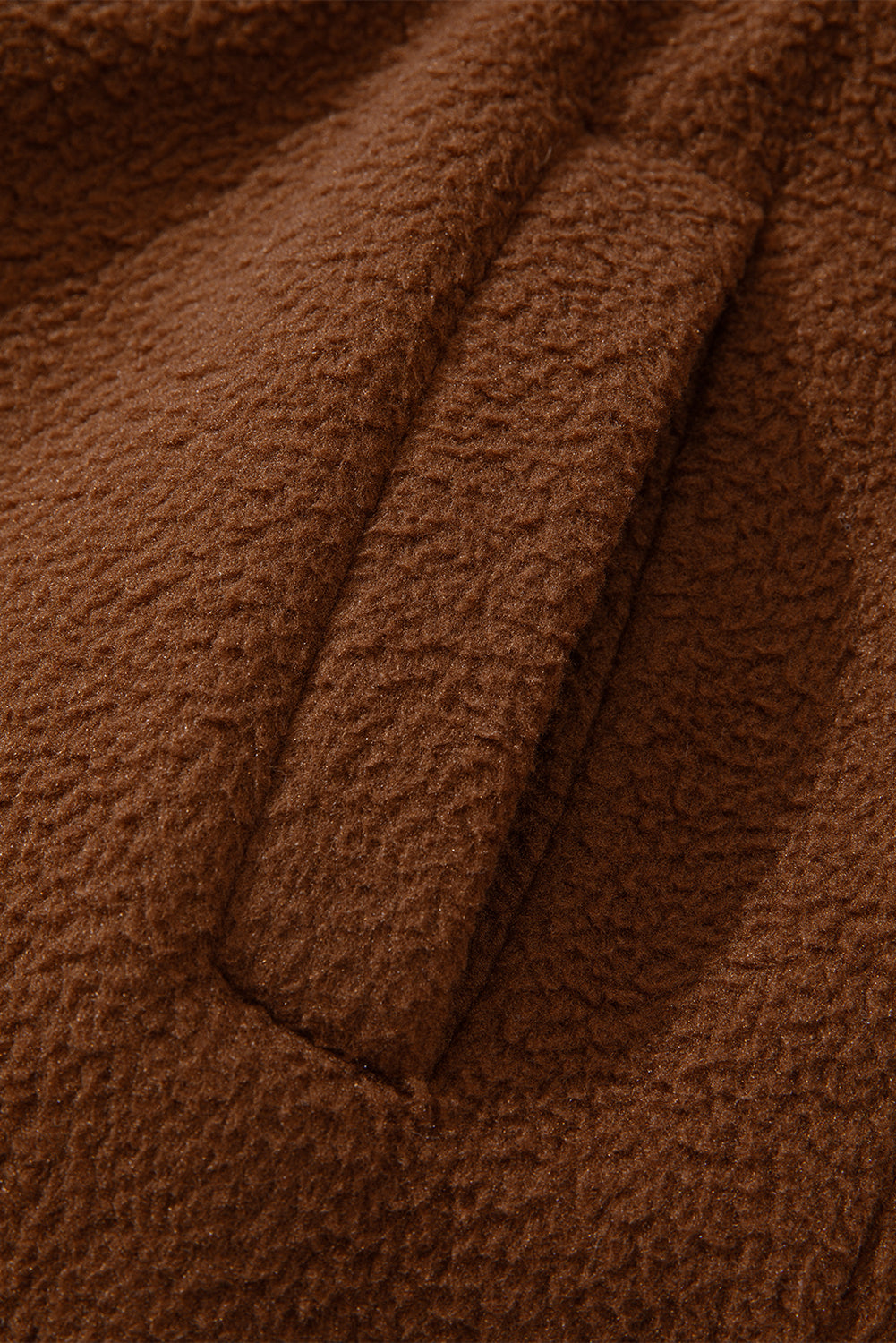 Brown Half Zip Fleece Pullover Sweatshirt Sweatshirts & Hoodies JT's Designer Fashion