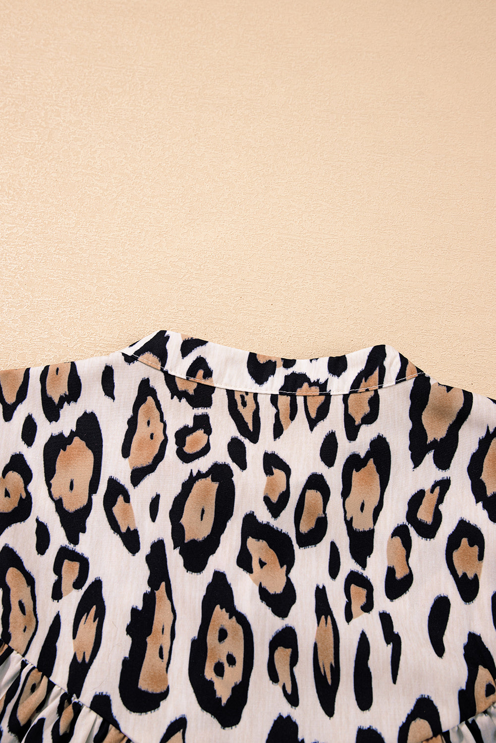 Jet Stream Oversized Leopard Print Balloon Sleeve Casual Shirt Blouses & Shirts JT's Designer Fashion