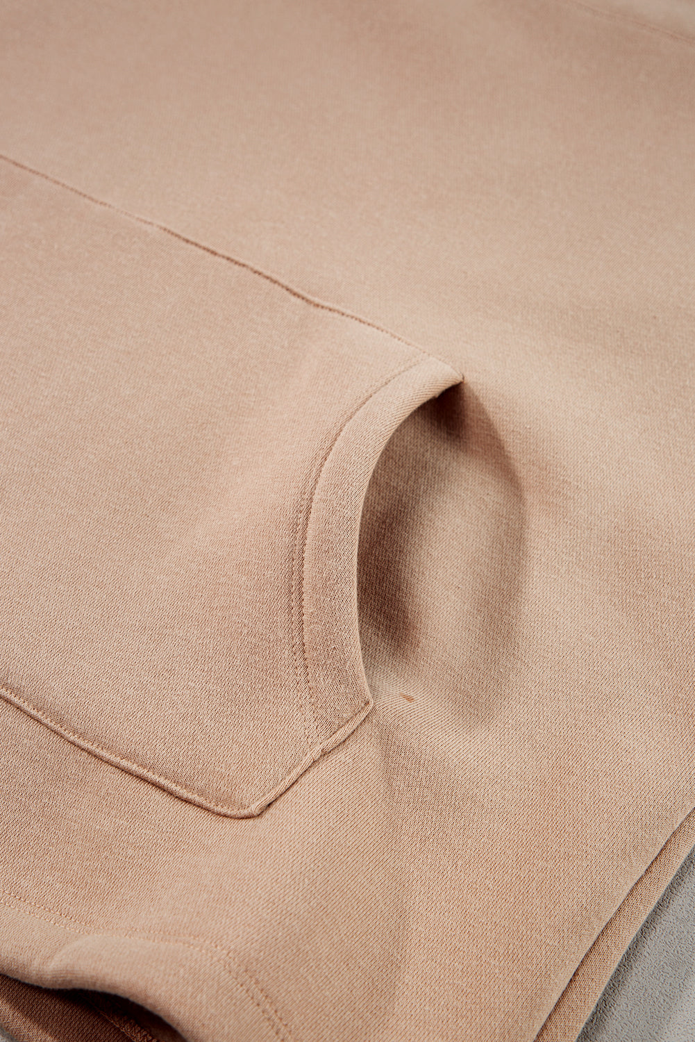 Light French Beige Drawstring Turtleneck Dolman Sleeve Sweatshirt Sweatshirts & Hoodies JT's Designer Fashion