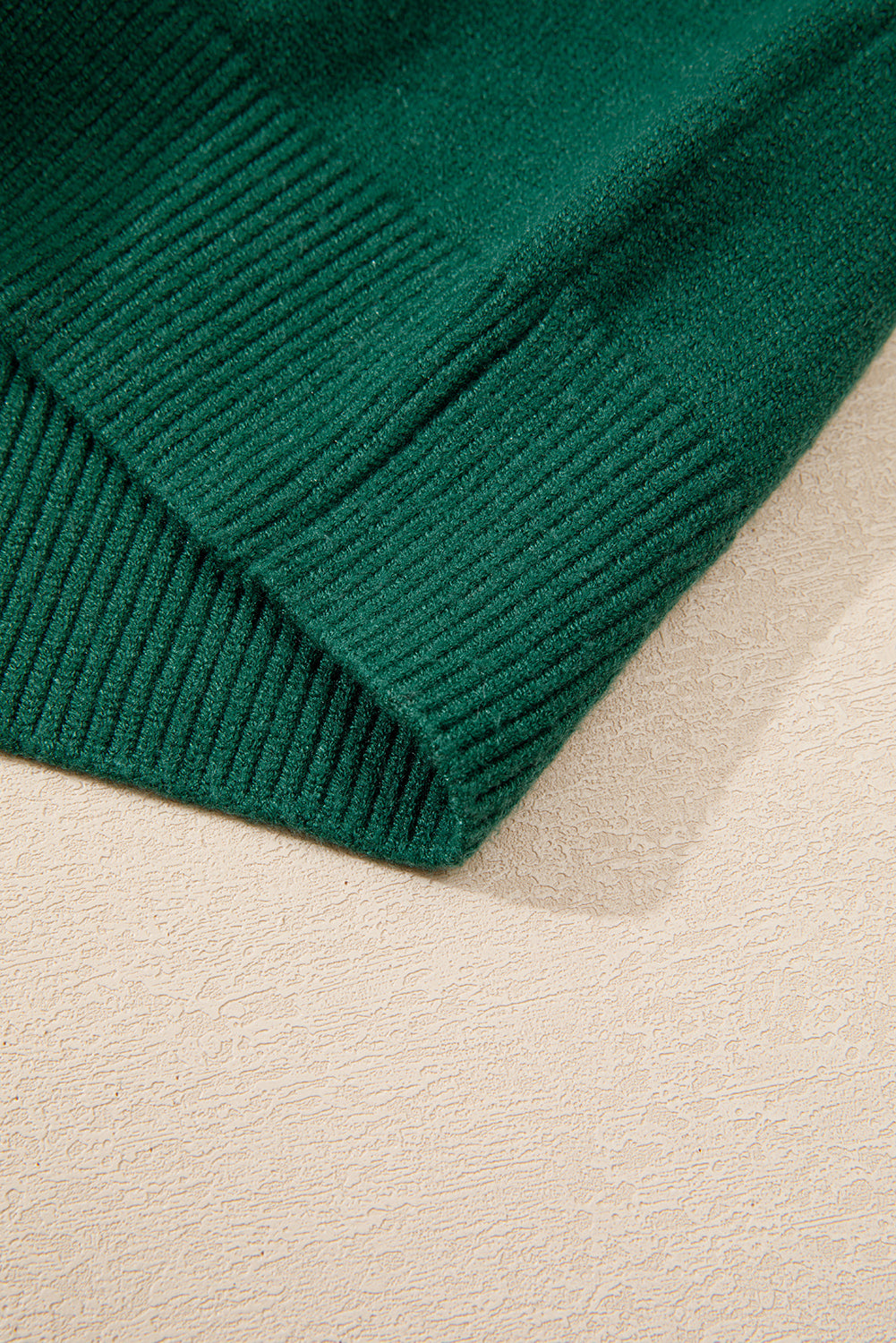 Evergreen Pearled Drop Shoulder Round Neck Sweater Sweaters JT's Designer Fashion