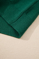 Evergreen Pearled Drop Shoulder Round Neck Sweater Sweaters JT's Designer Fashion