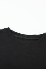 Colorblock Contrast Stitching Sweatshirt with Slits Sweatshirts & Hoodies JT's Designer Fashion