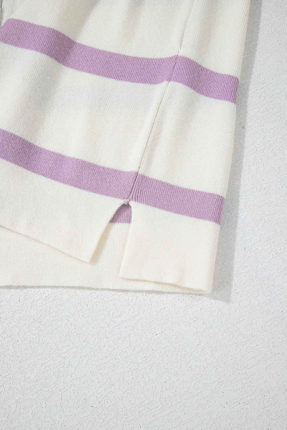 Blue Stripe Colorblock Oversized Sweater Sweaters JT's Designer Fashion
