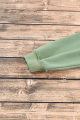 Smoke Green Plain Drop Shoulder Crewneck Pullover Sweatshirt Sweatshirts & Hoodies JT's Designer Fashion