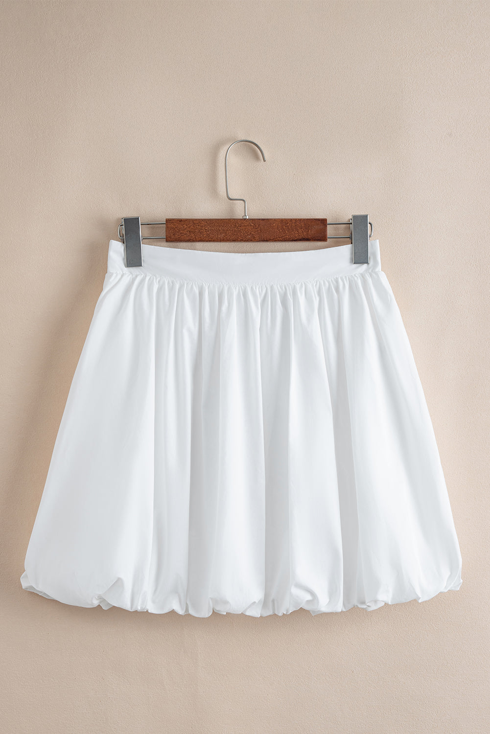 White Bubble Mini Skirt with Pockets Skirts & Petticoat JT's Designer Fashion