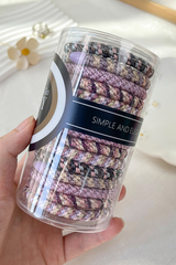 Phalaenopsis 15 pcs/box Elastic Braided Hair Tie Headwear JT's Designer Fashion