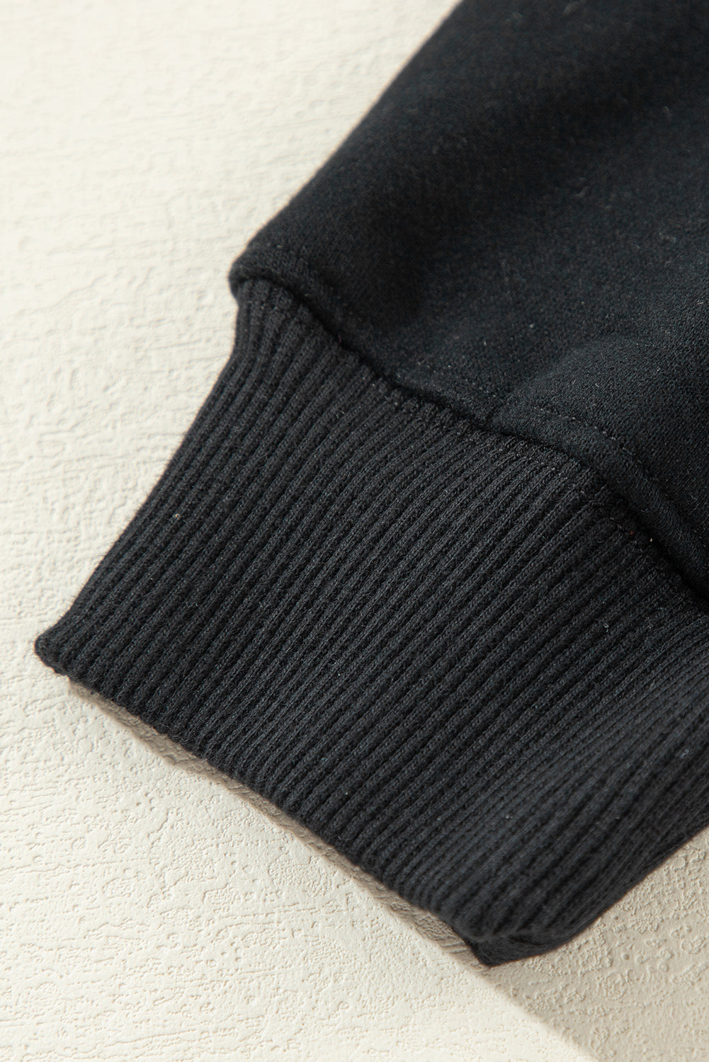 Black Fleece Lined Kangaroo Pocket Drawstring Chunky Hoodie Sweatshirts & Hoodies JT's Designer Fashion