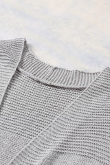 Gray Basic Vest Cardigan Sweater Sweaters & Cardigans JT's Designer Fashion