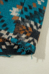 Blue Aztec Printed Denim Jacket Denim Jackets JT's Designer Fashion