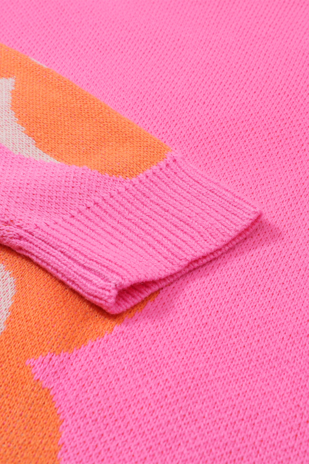 Flower Pattern Slouchy Sweater Sweaters JT's Designer Fashion