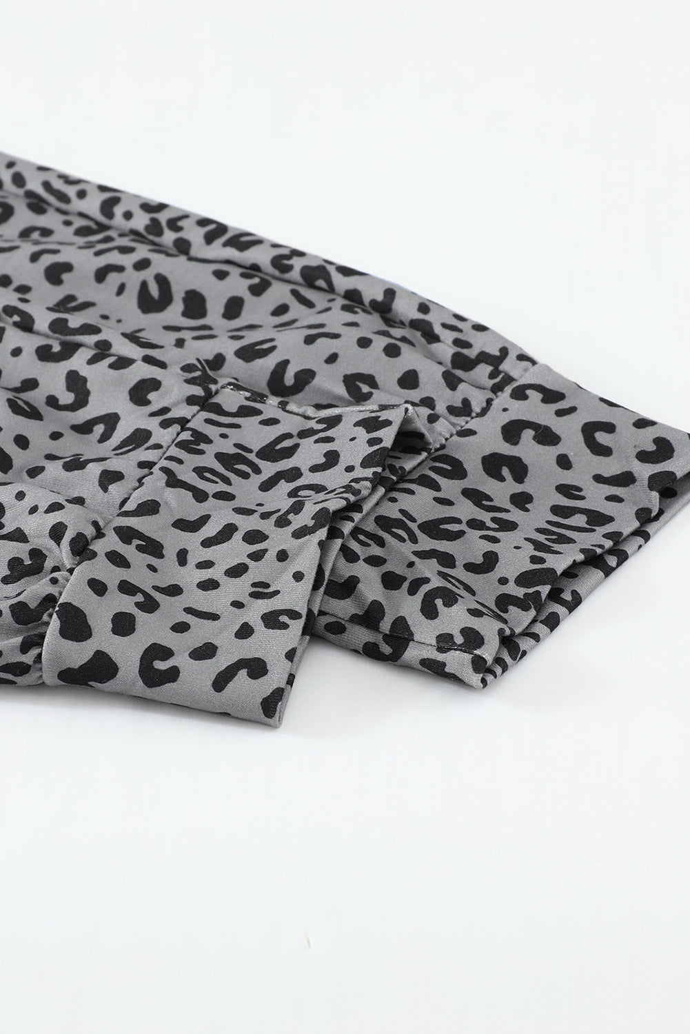 Gray Breezy Leopard Joggers Pants & Culotte JT's Designer Fashion