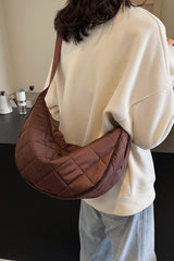 Plaid Quilted Adjustable Strap Crossbody Bag Shoulder Bags JT's Designer Fashion