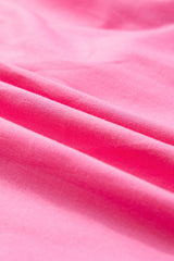 Bonbon Split V Neck Short Flutter Sleeve Pleated Shift Dress Mini Dresses JT's Designer Fashion