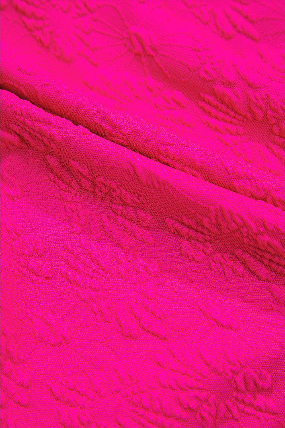 Rose Red Gold Shell Decor Wire-free Knotted 2pcs Bikini Swimsuit High Waisted Swimsuit JT's Designer Fashion