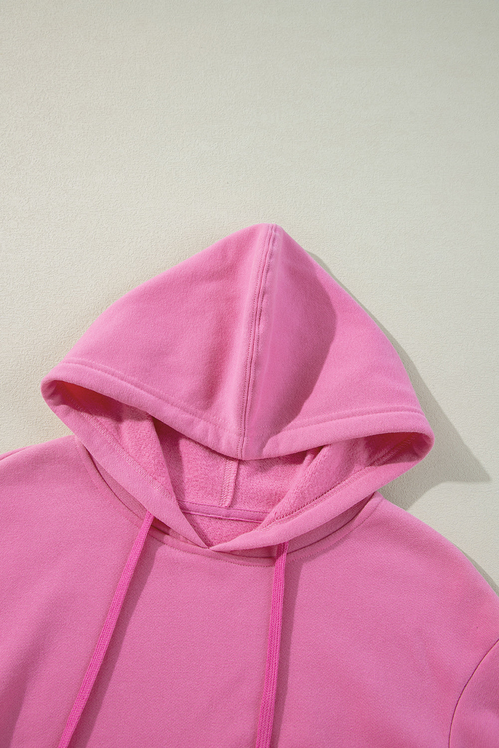Bonbon Solid Color Fleece Lined Drawstring Hoodie with Pocket Sweatshirts & Hoodies JT's Designer Fashion
