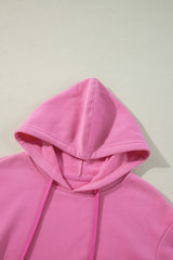 Bonbon Solid Color Fleece Lined Drawstring Hoodie with Pocket Sweatshirts & Hoodies JT's Designer Fashion